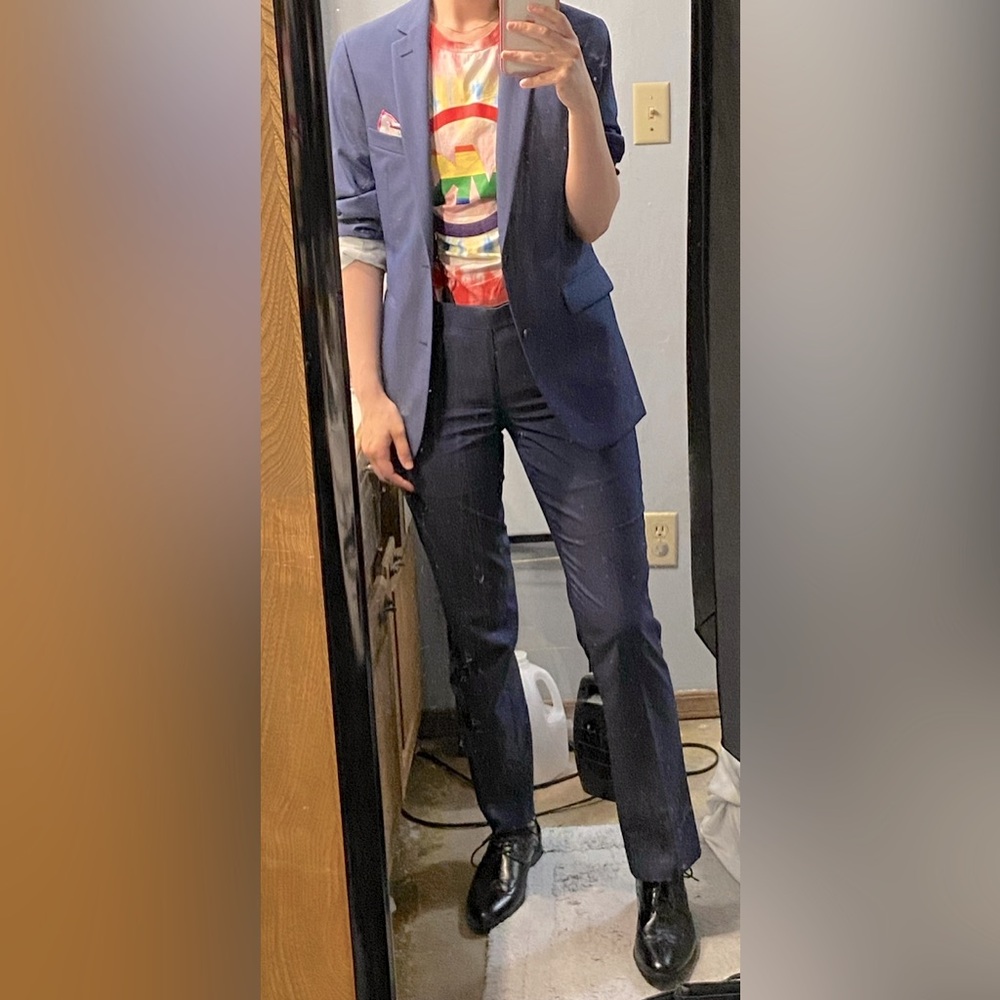 Apt. 9 Men’s navy blue suit, Blazer 36R, Slacks 30/30